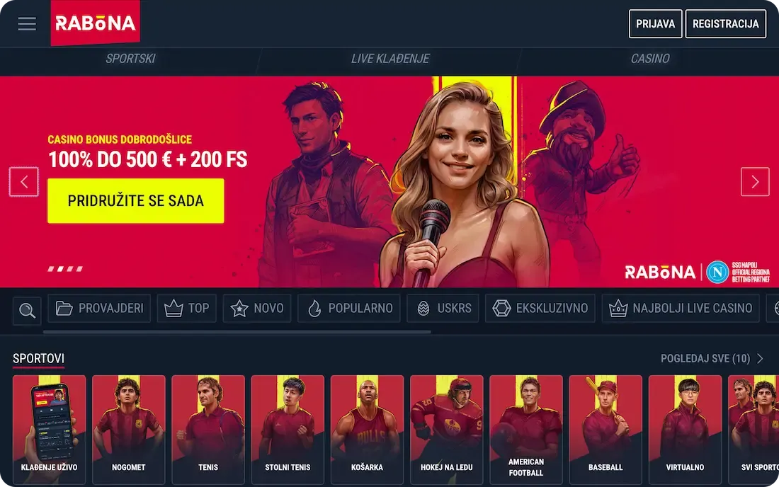 rabona casino stranica